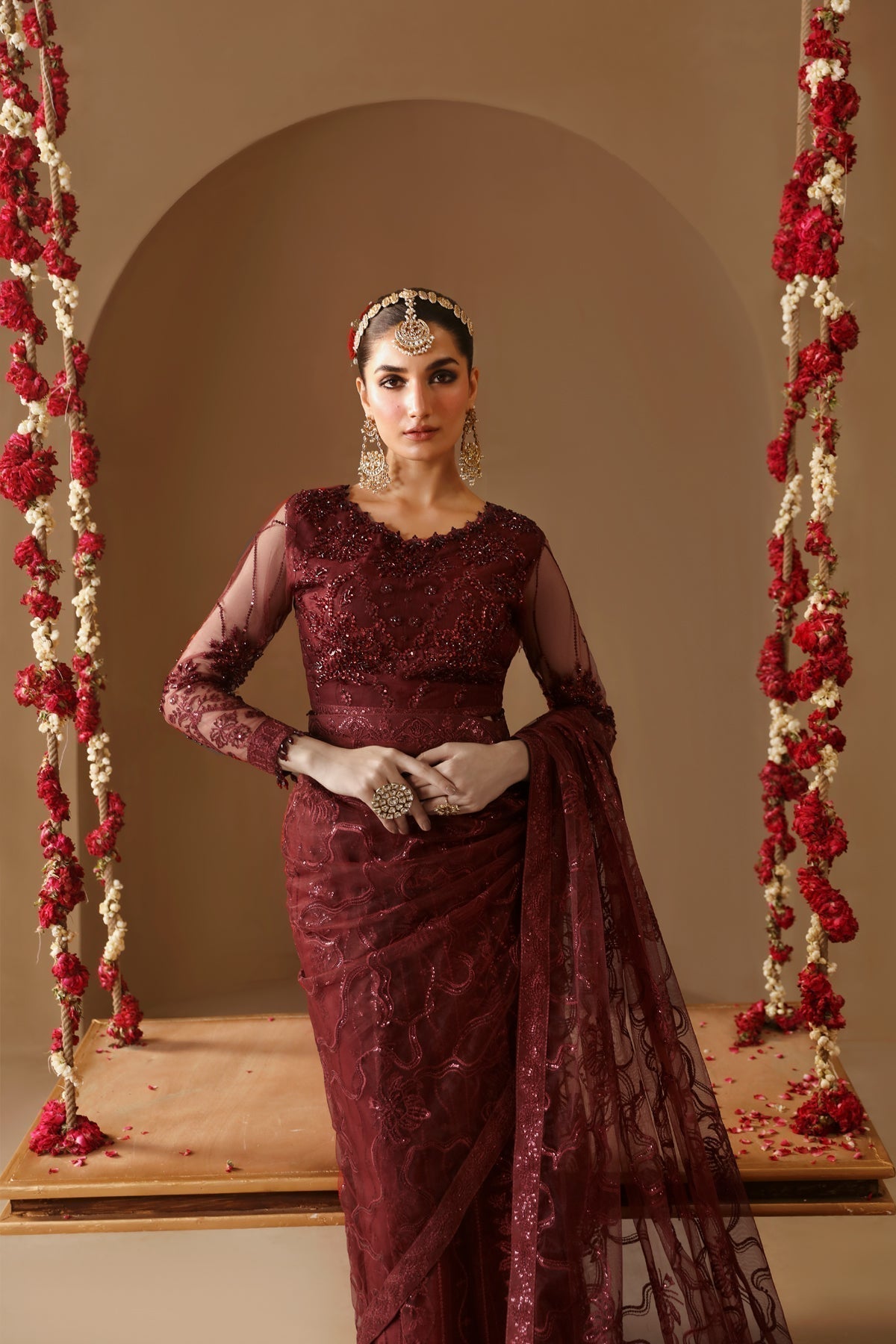 Alizeh | Reena Wedding Formals | AF-HM-4022-GULAB - House Of Hania