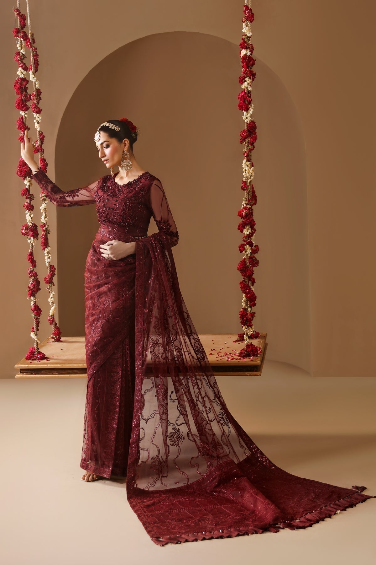 Alizeh | Reena Wedding Formals | AF-HM-4022-GULAB - House Of Hania