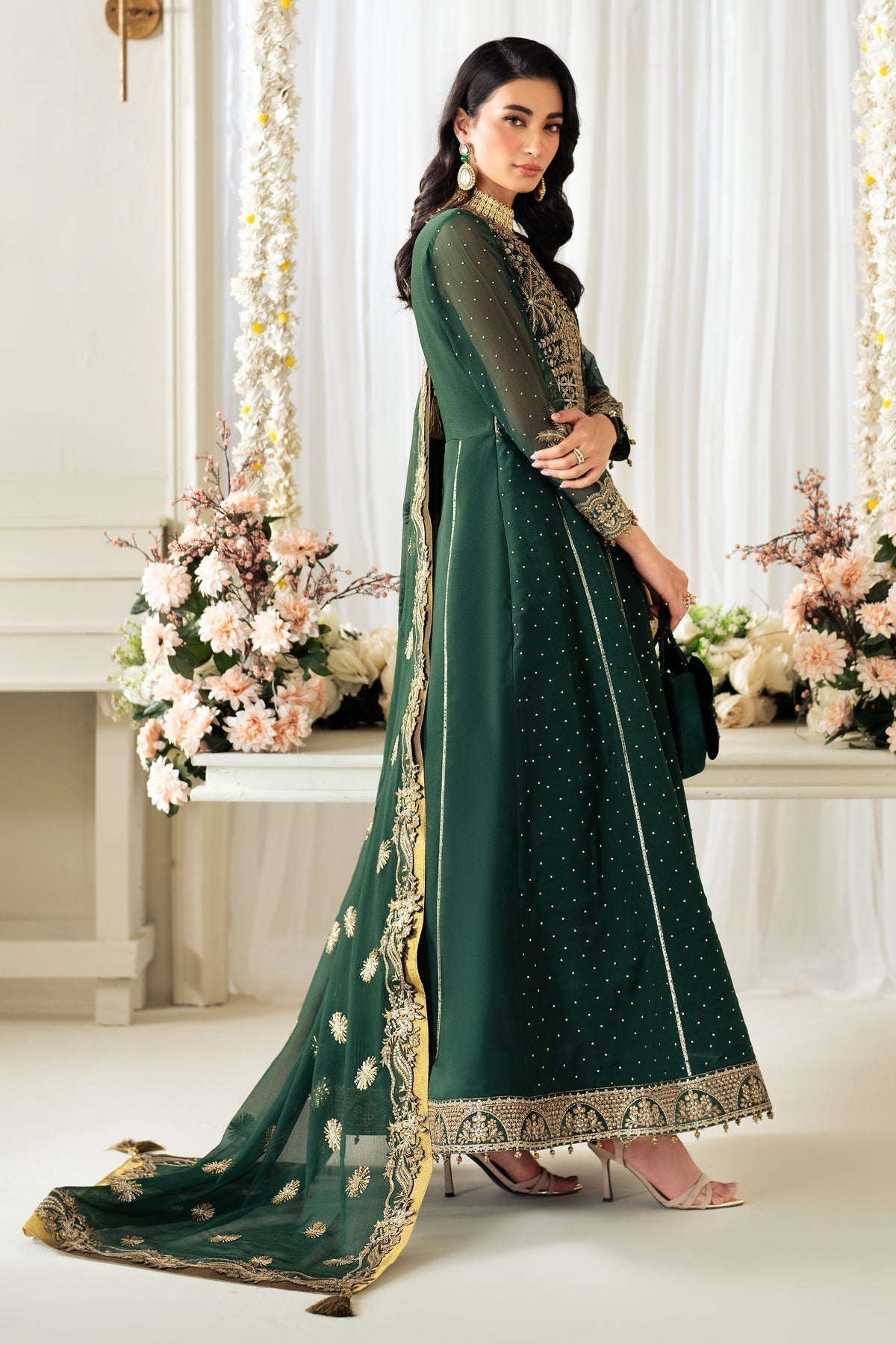 Alizeh | Selene Luxury Chiffon Collection 25 | AF-PS-8003-Citrus - House Of Hania
