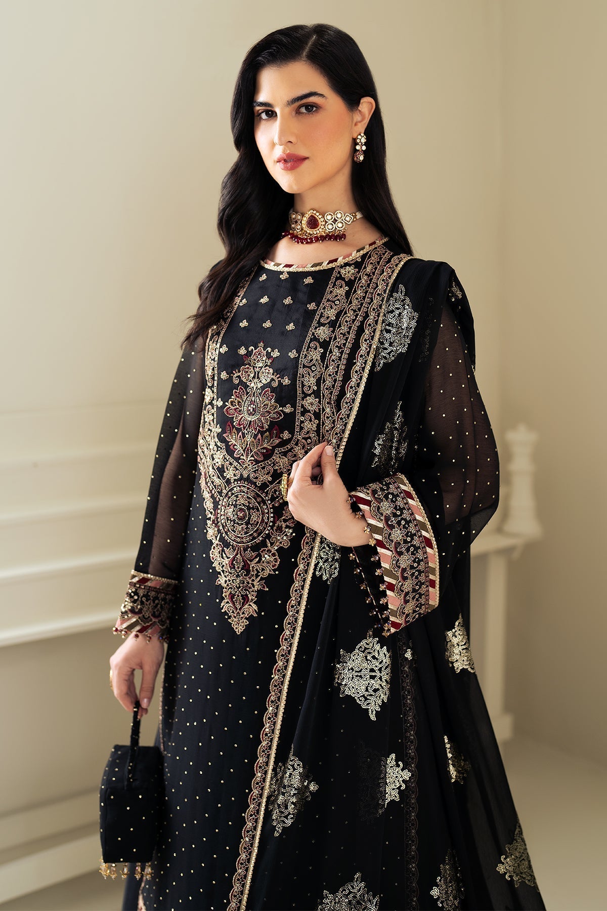 Alizeh | Selene Luxury Chiffon Collection 25 | AF-PS-8005-Alba - House Of Hania