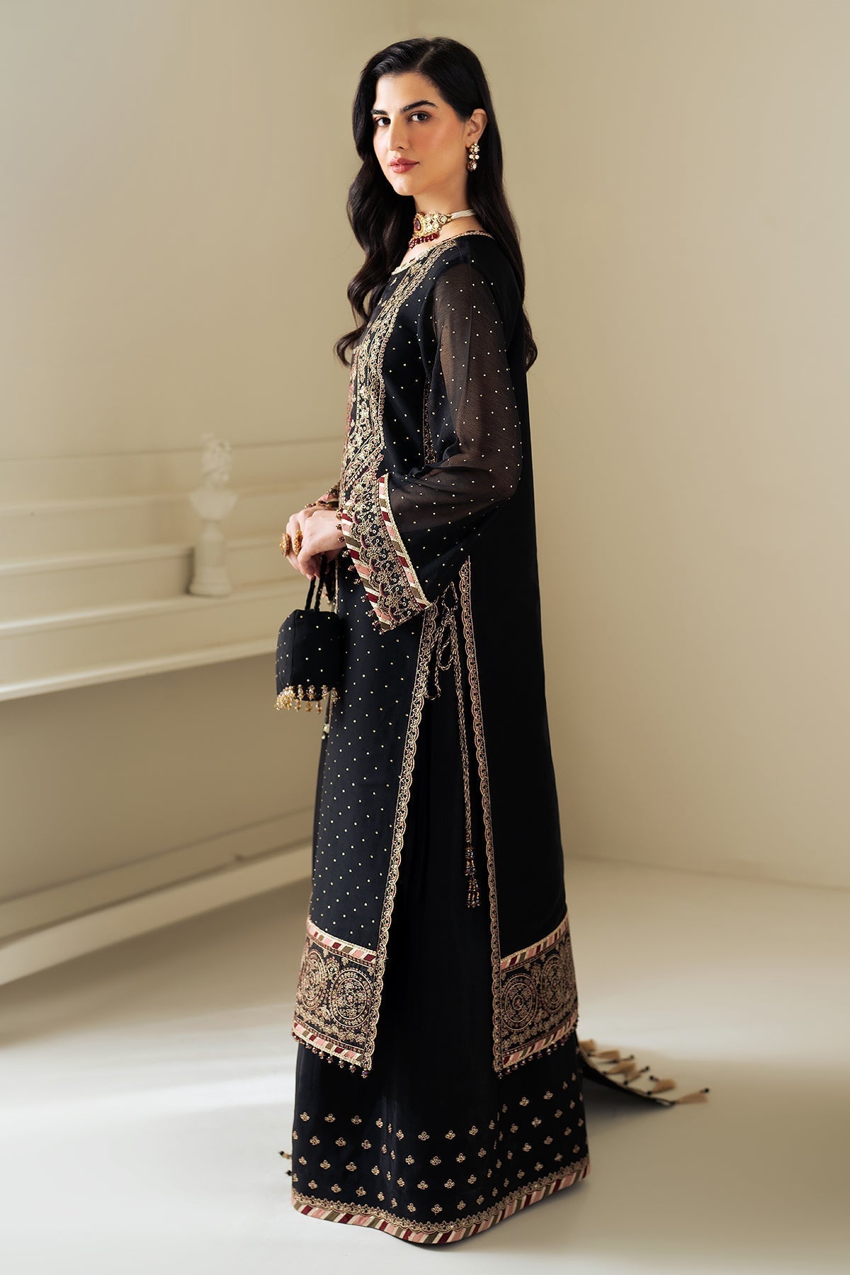Alizeh | Selene Luxury Chiffon Collection 25 | AF-PS-8005-Alba - House Of Hania