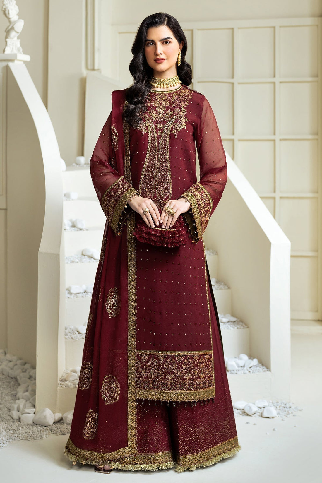 Alizeh | Selene Luxury Chiffon Collection 25 | AF-PS-8007-Gina - House Of Hania