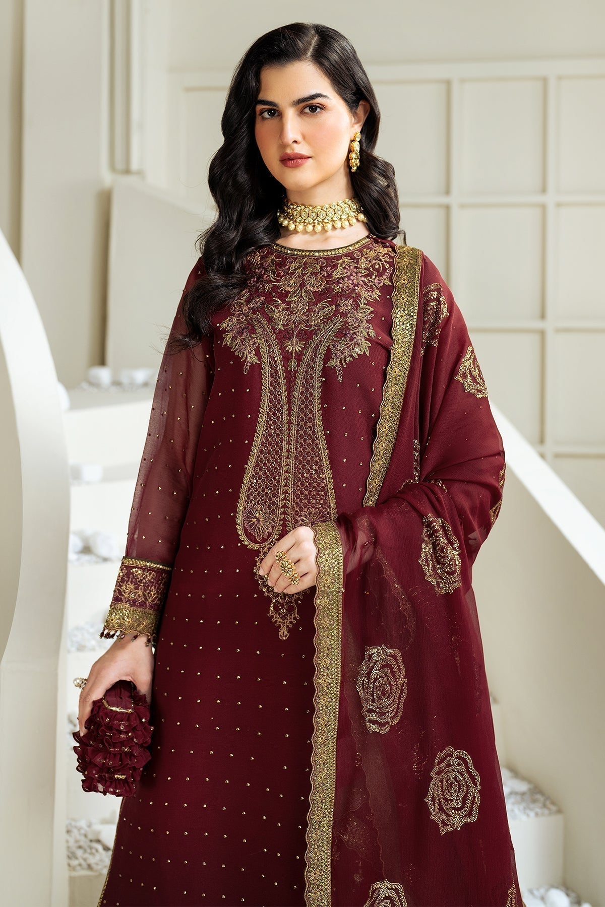 Alizeh | Selene Luxury Chiffon Collection 25 | AF-PS-8007-Gina - House Of Hania