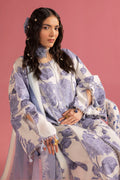 Alizeh | Sheen Lawn Prints 24 | Pearl Mist - House Of Hania