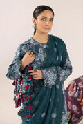 Alizeh | Sheen Lawn Prints 24 | Sea Mist - House Of Hania