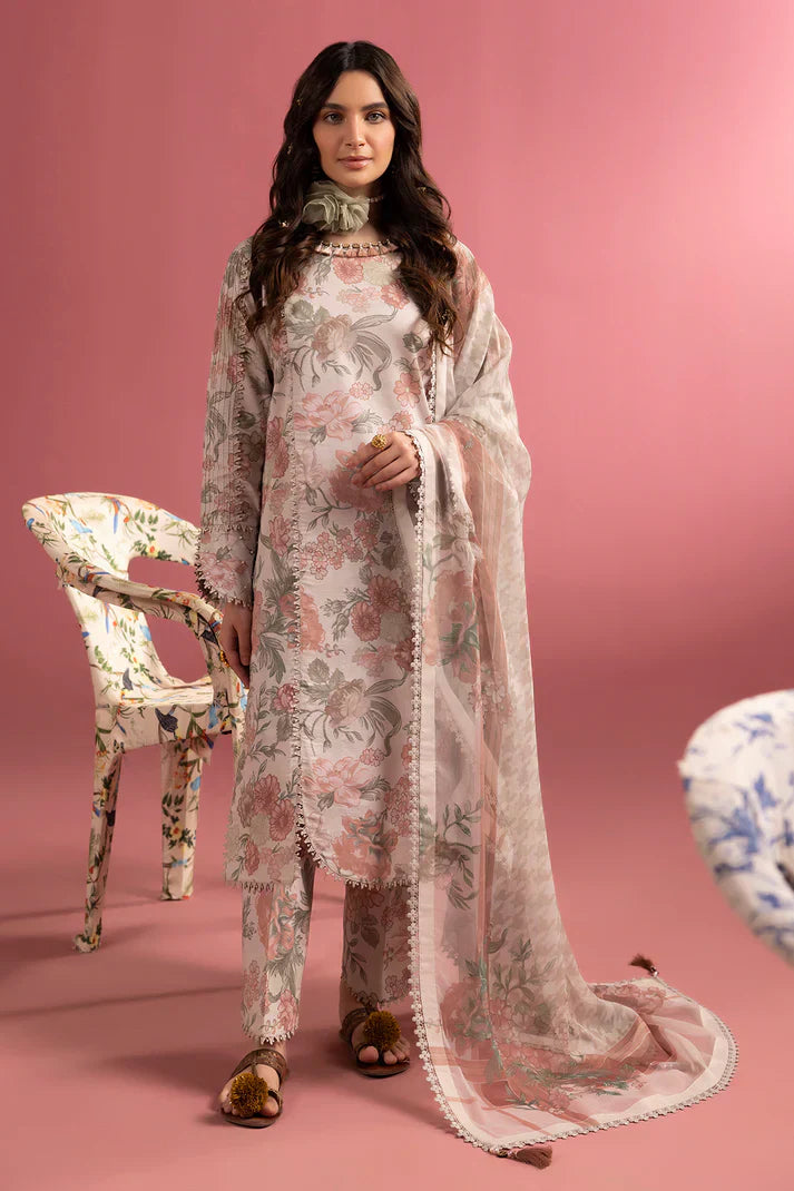 Alizeh | Sheen Lawn Prints 24 | Sunset Blush - House Of Hania