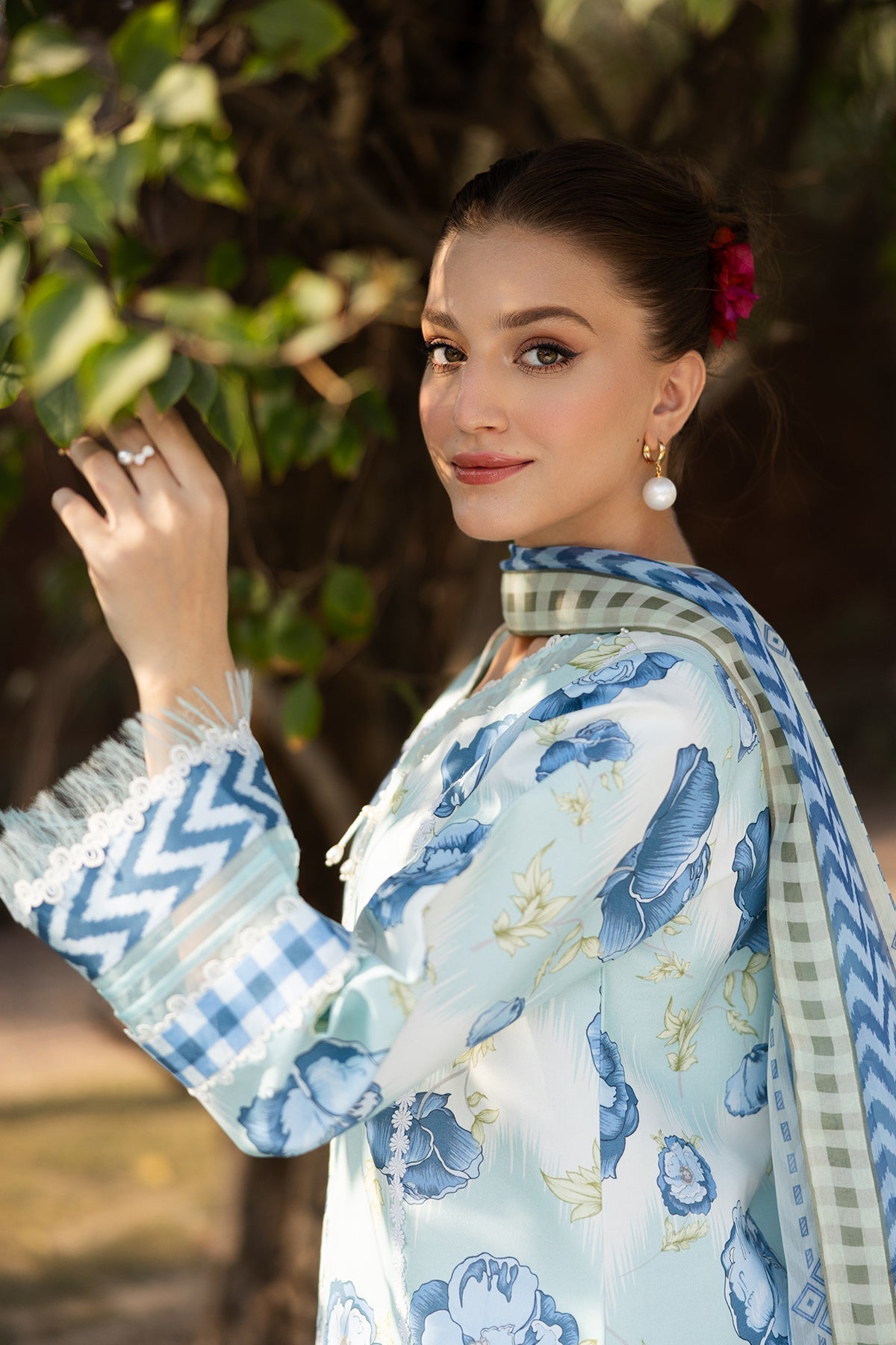 Alizeh | Sheen Lawn Prints 25 | AF-PL-6031-Laya - House Of Hania