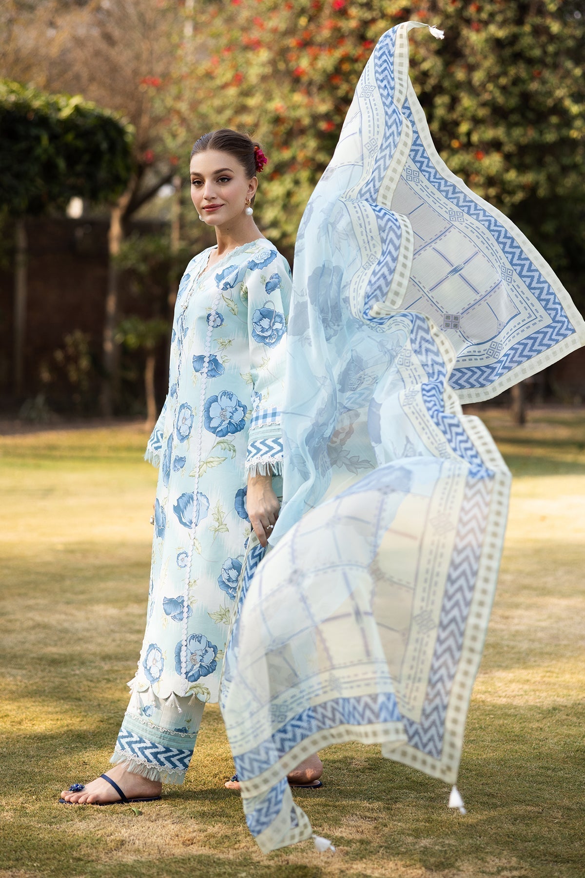 Alizeh | Sheen Lawn Prints 25 | AF-PL-6031-Laya - House Of Hania