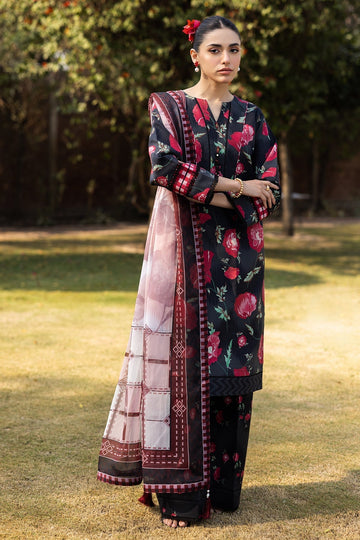 Alizeh | Sheen Lawn Prints 25 | AF-PL-6032-Somber - House Of Hania