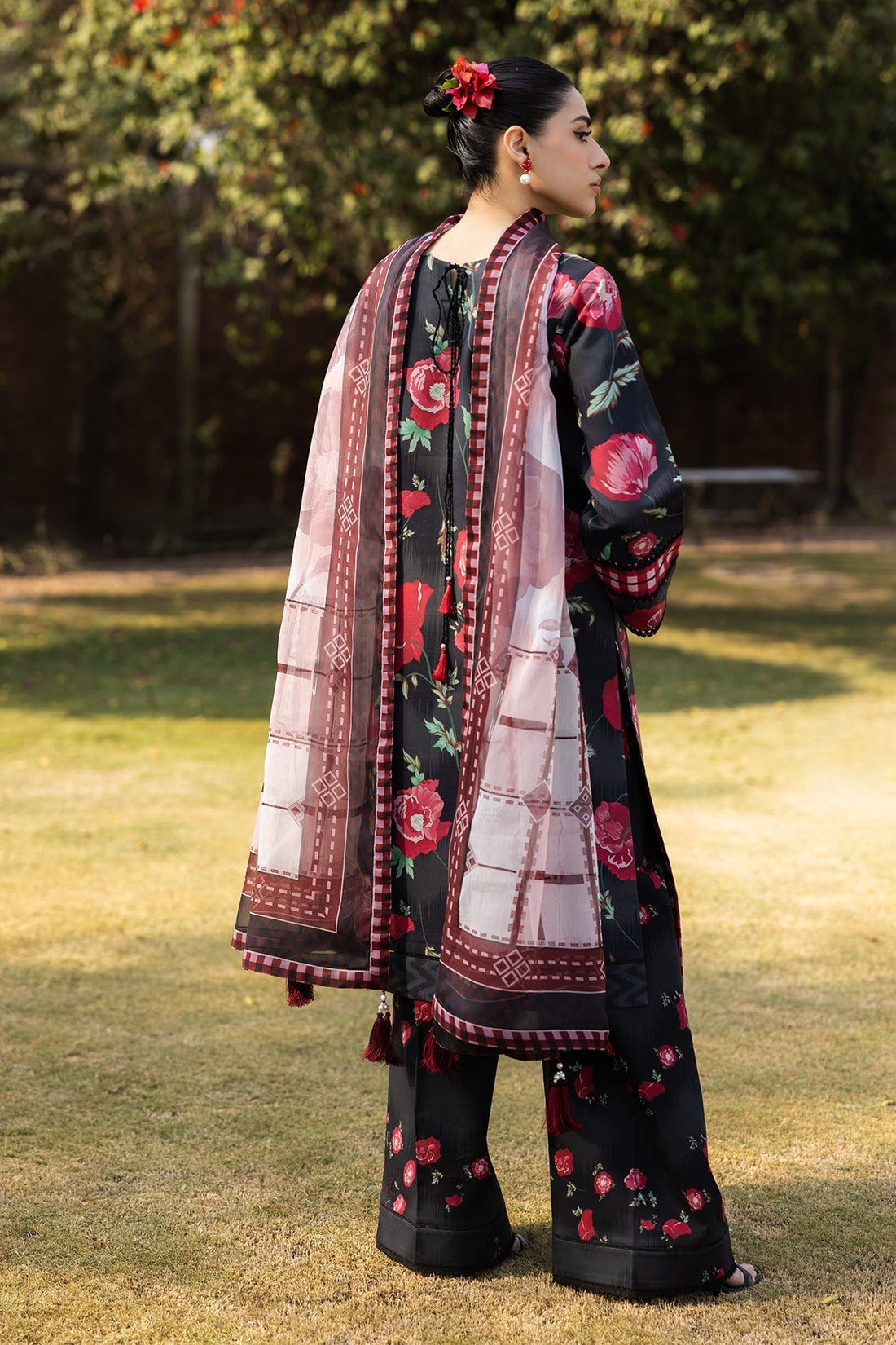 Alizeh | Sheen Lawn Prints 25 | AF-PL-6032-Somber - House Of Hania