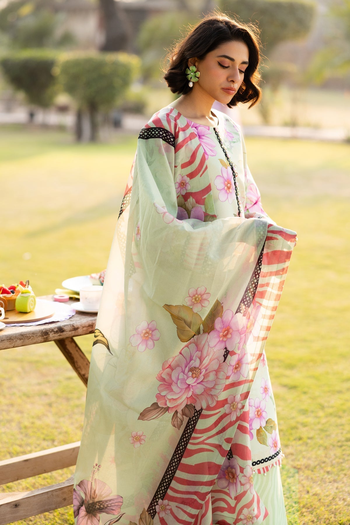 Alizeh | Sheen Lawn Prints 25 | AF-PL-6034-Cleo - House Of Hania