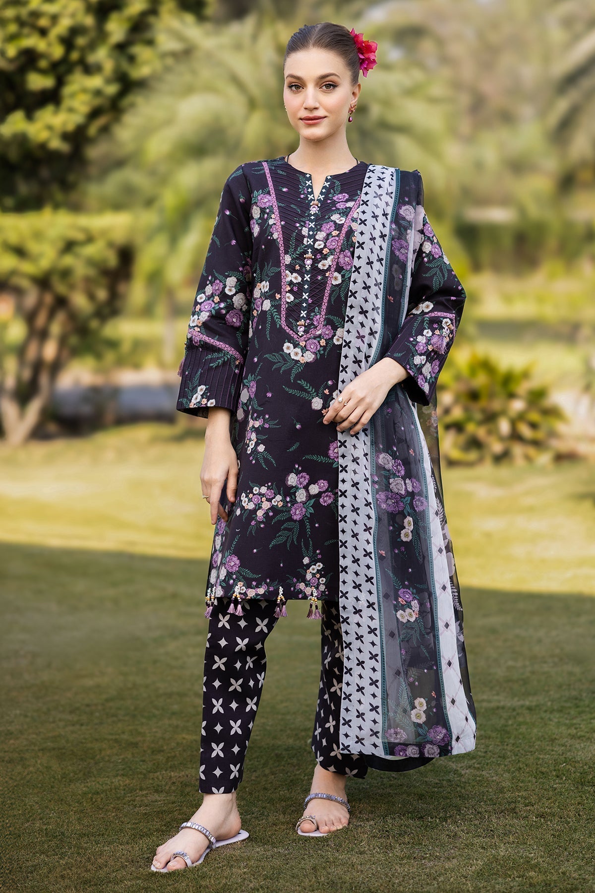 Alizeh | Sheen Lawn Prints 25 | AF-PL-6039-Tod - House Of Hania