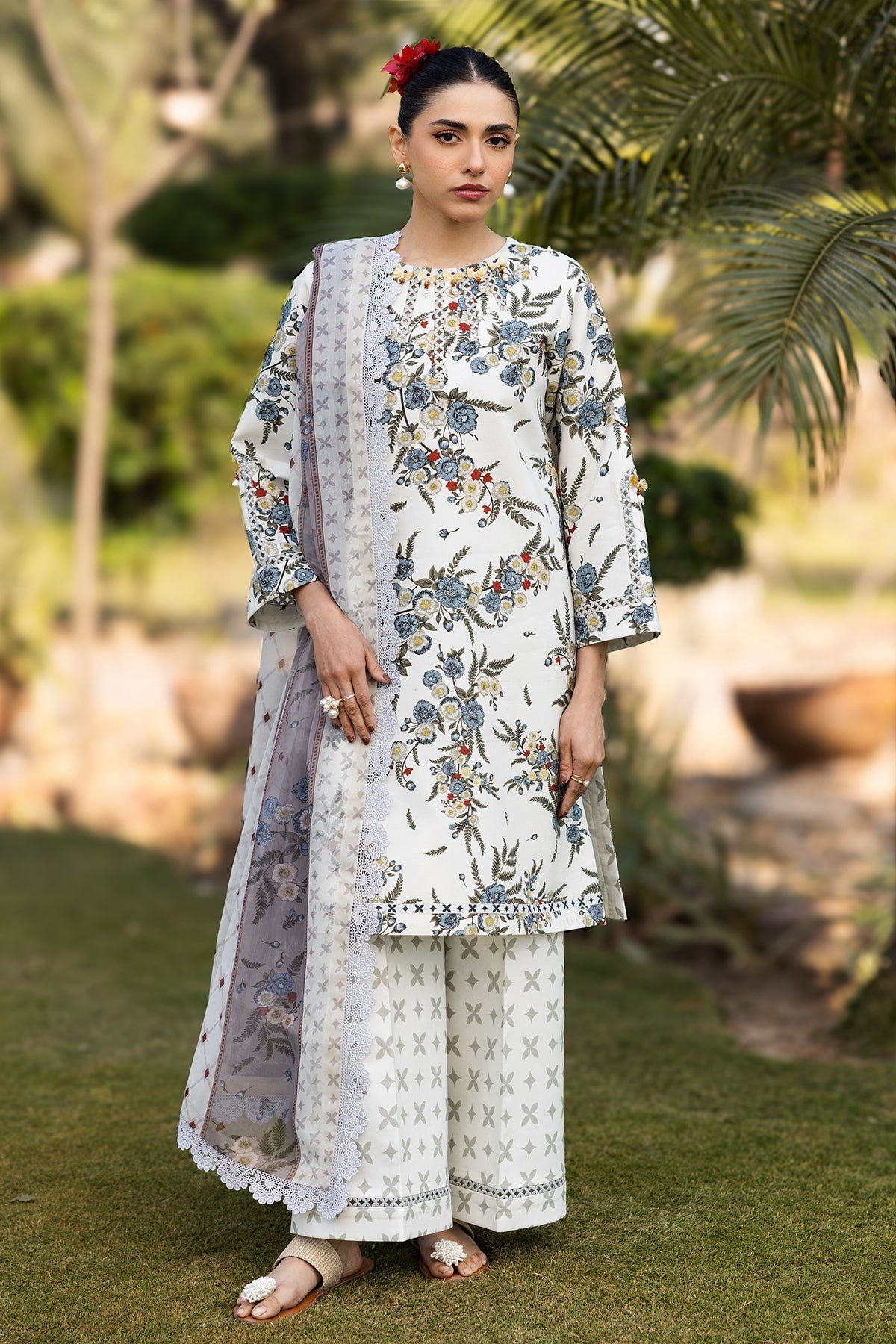 Alizeh | Sheen Lawn Prints 25 | AF-PL-6040-Alaska - House Of Hania