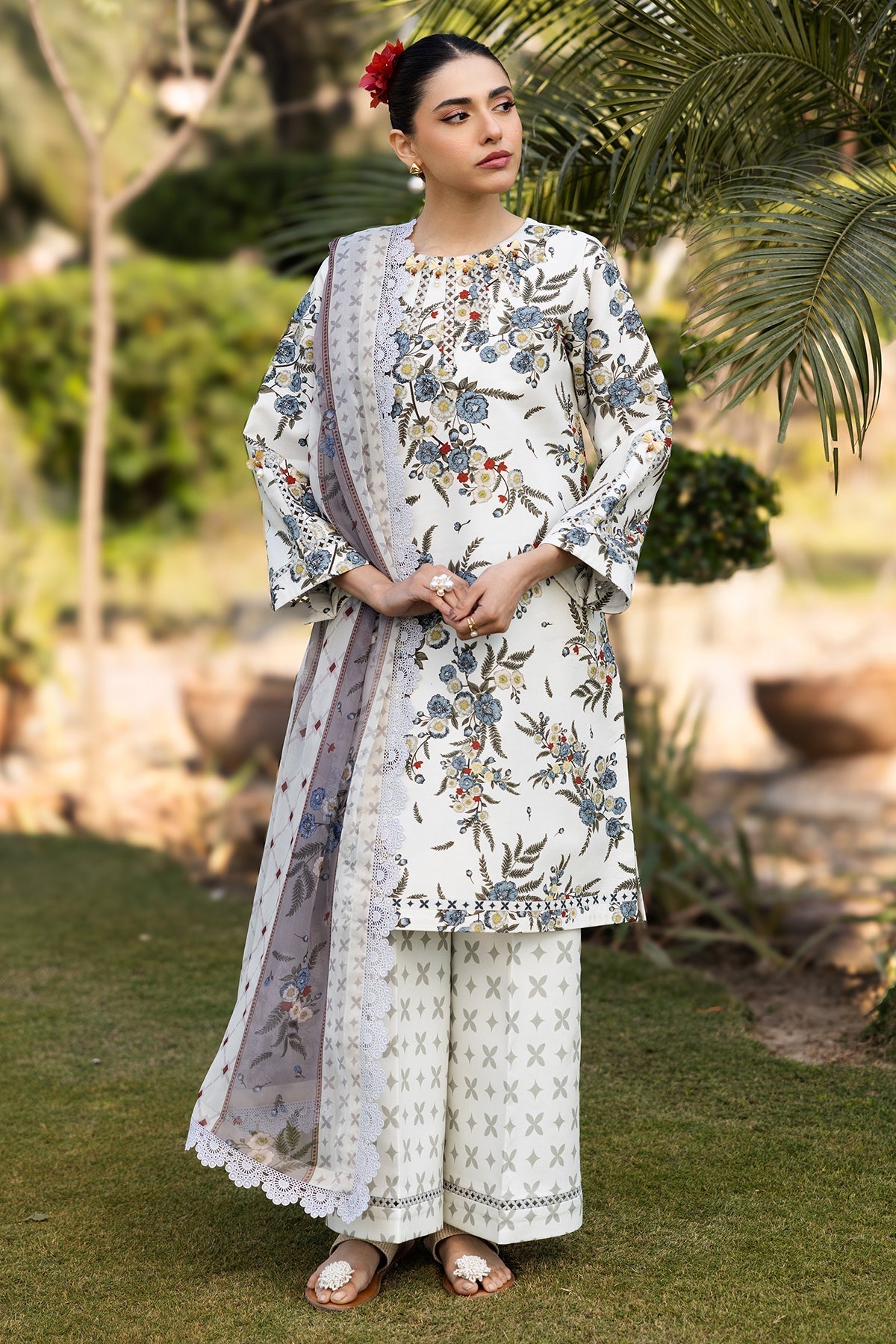 Alizeh | Sheen Lawn Prints 25 | AF-PL-6040-Alaska - House Of Hania