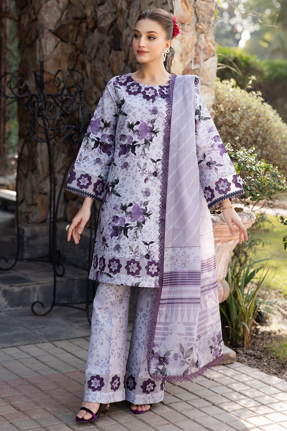 Alizeh | Sheen Lawn Prints 25 | AF-PL-6041-Maylan - House Of Hania