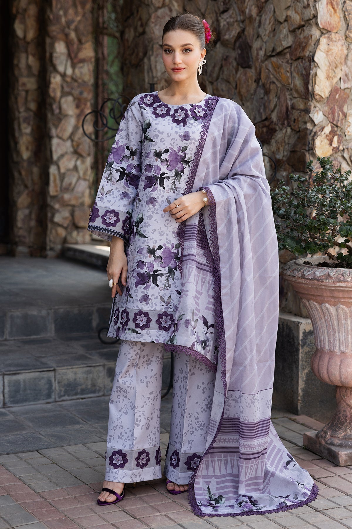 Alizeh | Sheen Lawn Prints 25 | AF-PL-6041-Maylan - House Of Hania