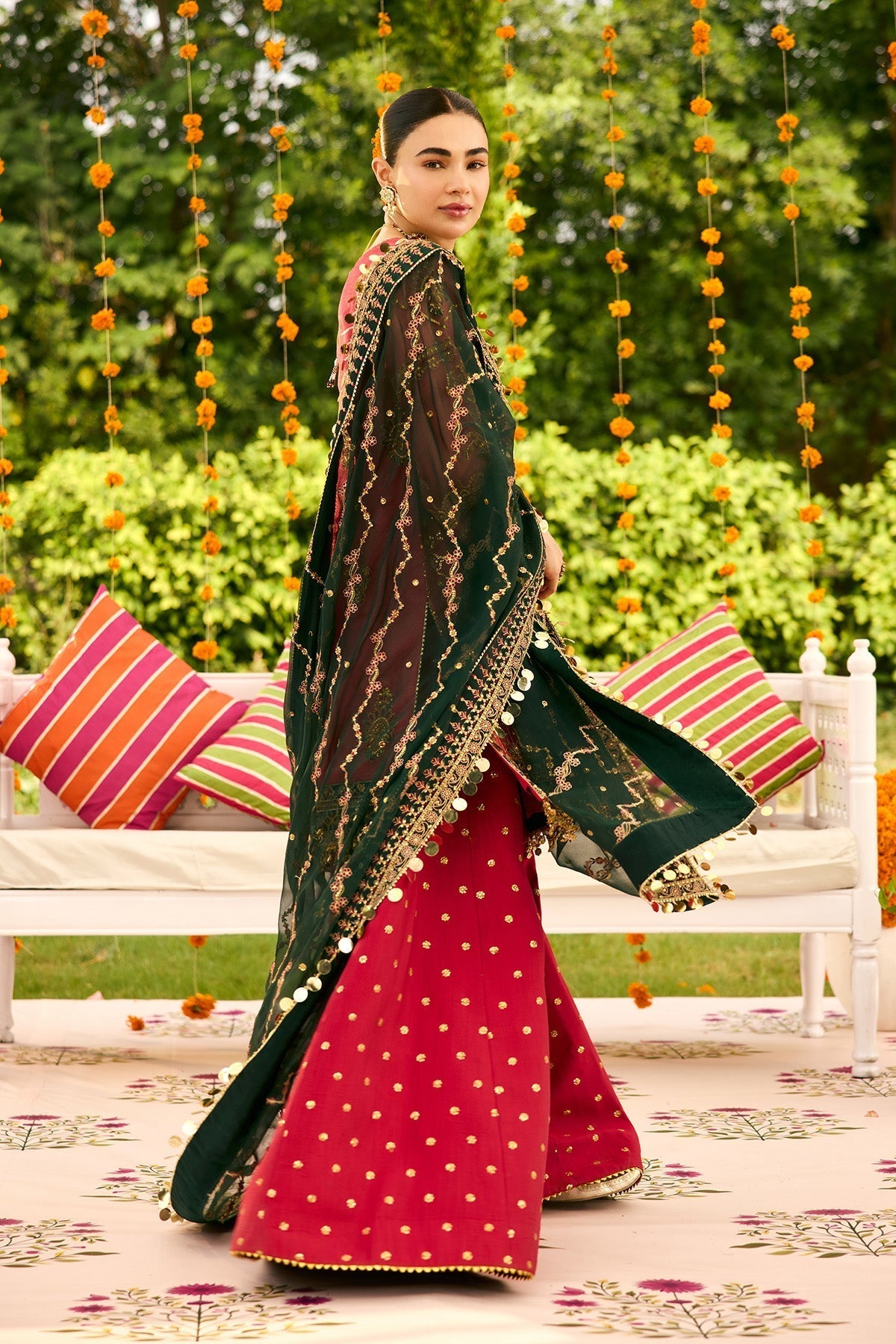 Alizeh | Shehnai The Festive Edit | AF-ZN-2216-Ghoomar - House Of Hania