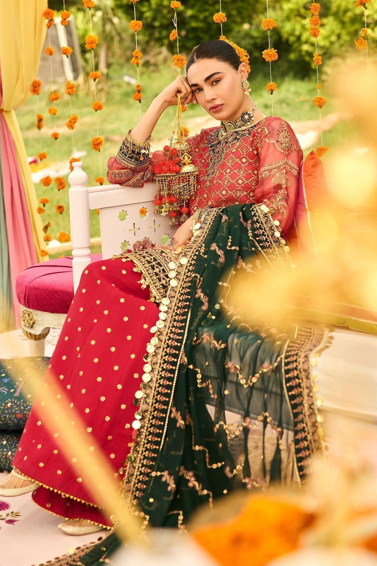 Alizeh | Shehnai The Festive Edit | AF-ZN-2216-Ghoomar - House Of Hania
