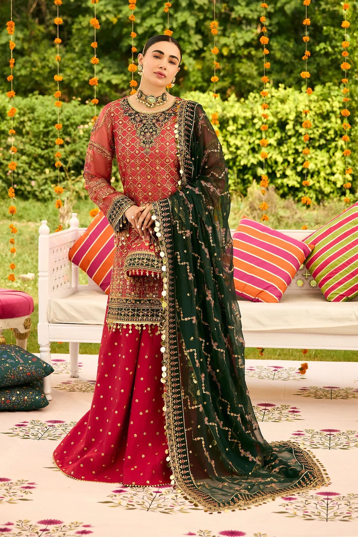 Alizeh | Shehnai The Festive Edit | AF-ZN-2216-Ghoomar - House Of Hania