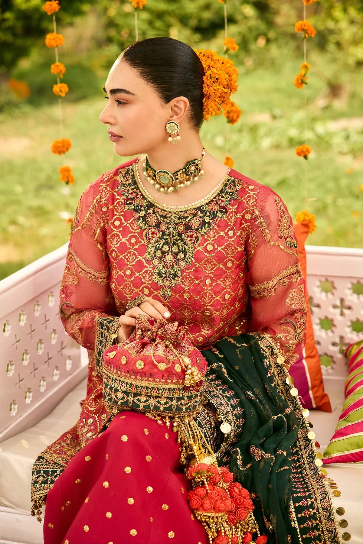Alizeh | Shehnai The Festive Edit | AF-ZN-2216-Ghoomar - House Of Hania