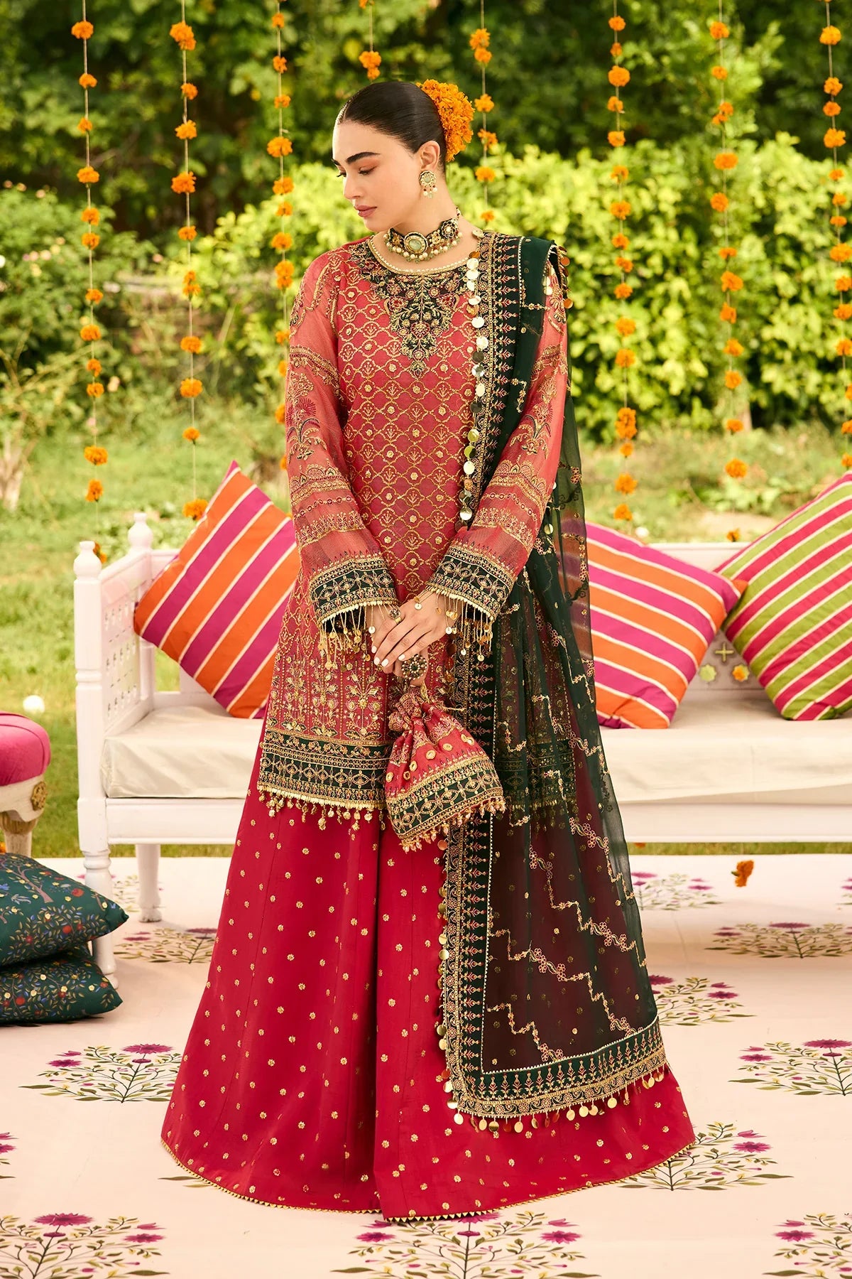 Alizeh | Shehnai The Festive Edit | AF-ZN-2216-Ghoomar - House Of Hania