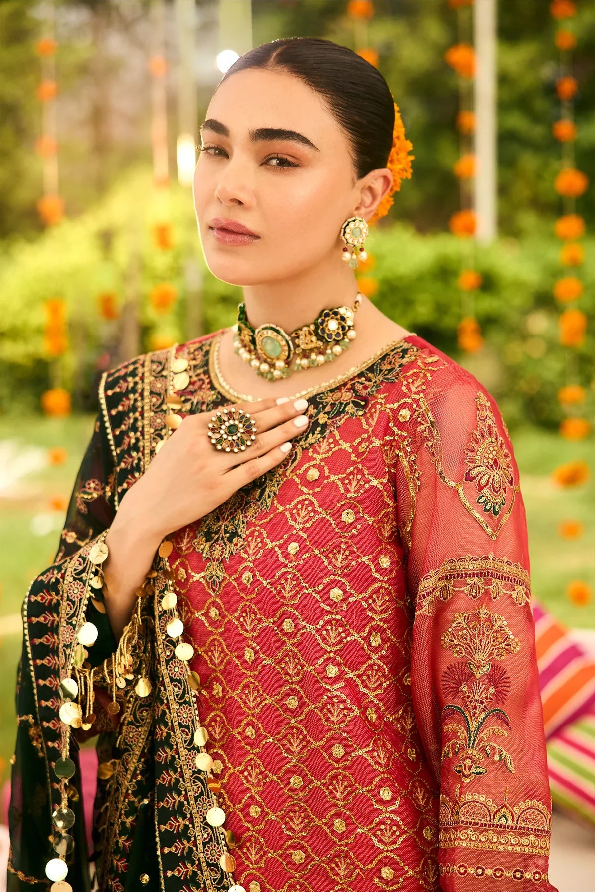 Alizeh | Shehnai The Festive Edit | AF-ZN-2216-Ghoomar - House Of Hania