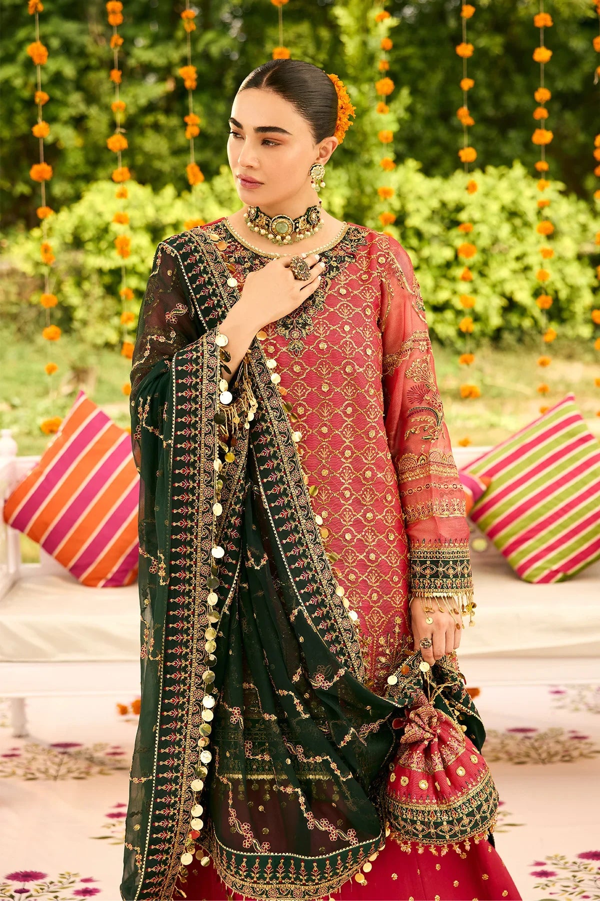Alizeh | Shehnai The Festive Edit | AF-ZN-2216-Ghoomar - House Of Hania