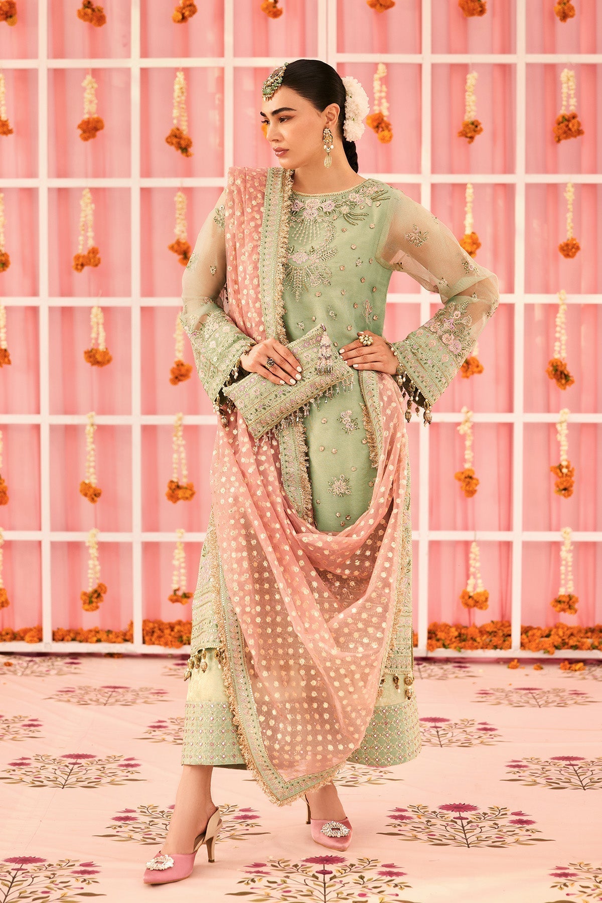 Alizeh | Shehnai The Festive Edit | AF-ZN-2217-Libaan - House Of Hania