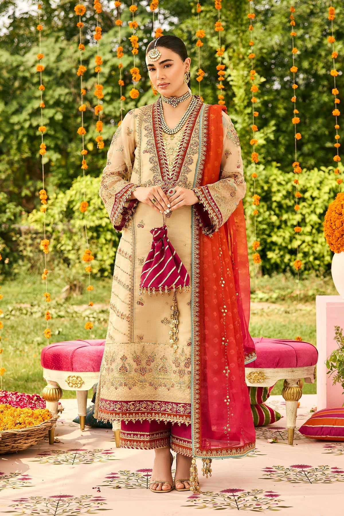 Alizeh | Shehnai The Festive Edit | AF-ZN-2219-Dilruba - House Of Hania