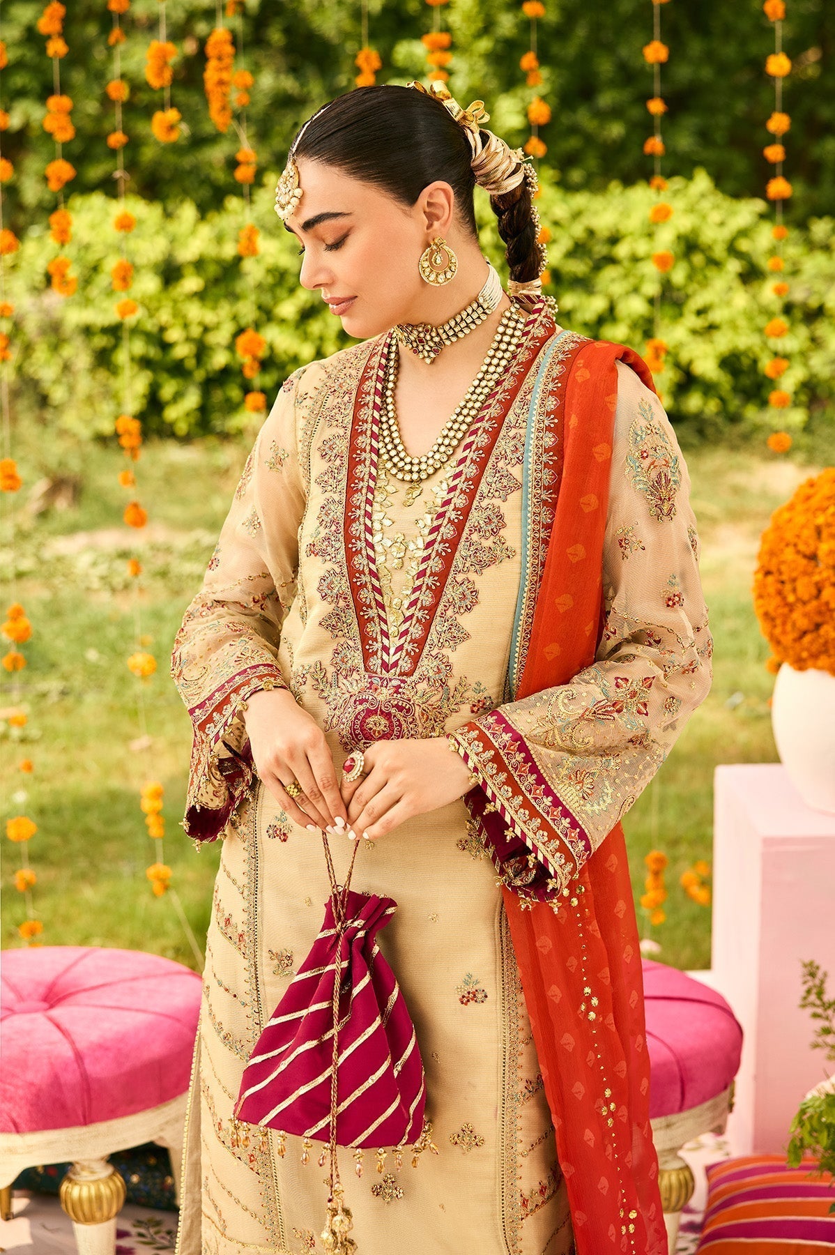 Alizeh | Shehnai The Festive Edit | AF-ZN-2219-Dilruba - House Of Hania