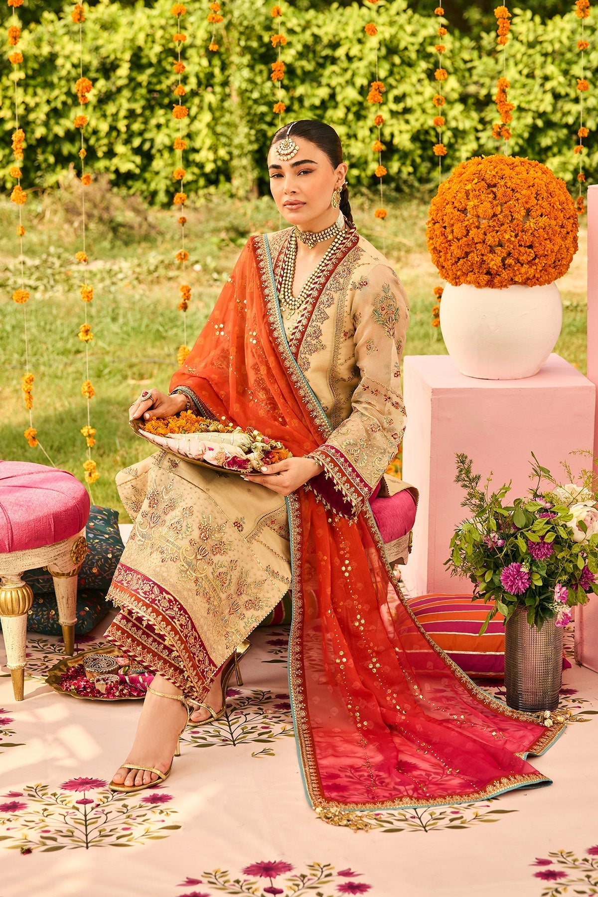 Alizeh | Shehnai The Festive Edit | AF-ZN-2219-Dilruba - House Of Hania