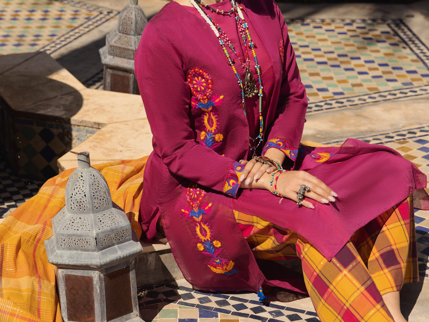 Almirah | Luxury Edit | ALP-3PS-1442 - House Of Hania