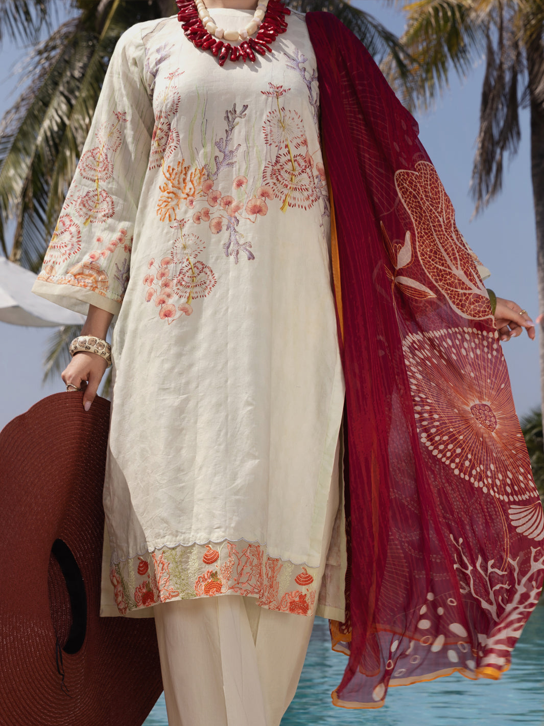 Almirah | Luxury Edit | ALP-3PS-1518 - House Of Hania