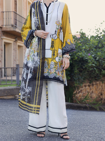 Almirah | Luxury Edit | ALP-3PS-1575 - House Of Hania