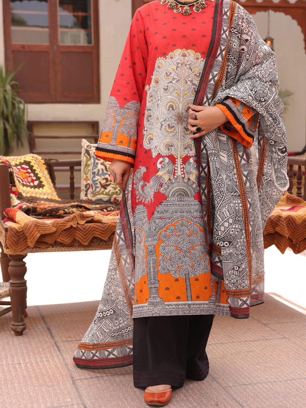 Almirah | Luxury Edit | ALP-3PS-1611 - House Of Hania