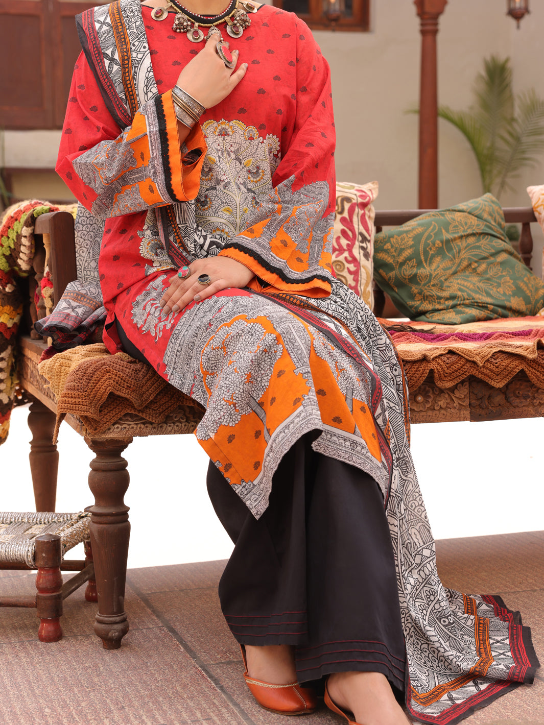 Almirah | Luxury Edit | ALP-3PS-1611 - House Of Hania