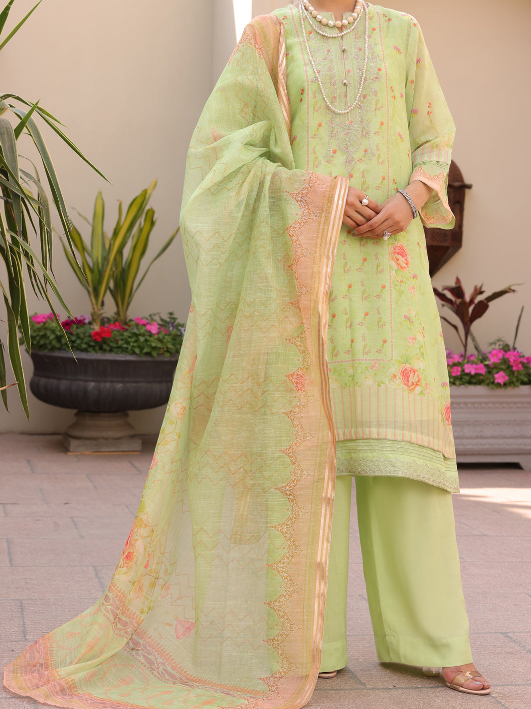 Almirah | Luxury Edit | ALP-3PS-1618 - House Of Hania