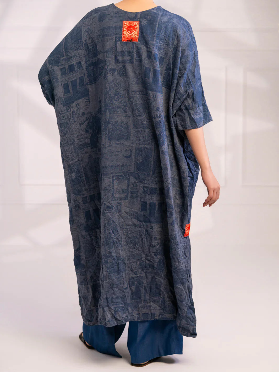 Almirah | Tale of heritage | Blue Denim Kurti - AL-LK-1077 - House Of Hania