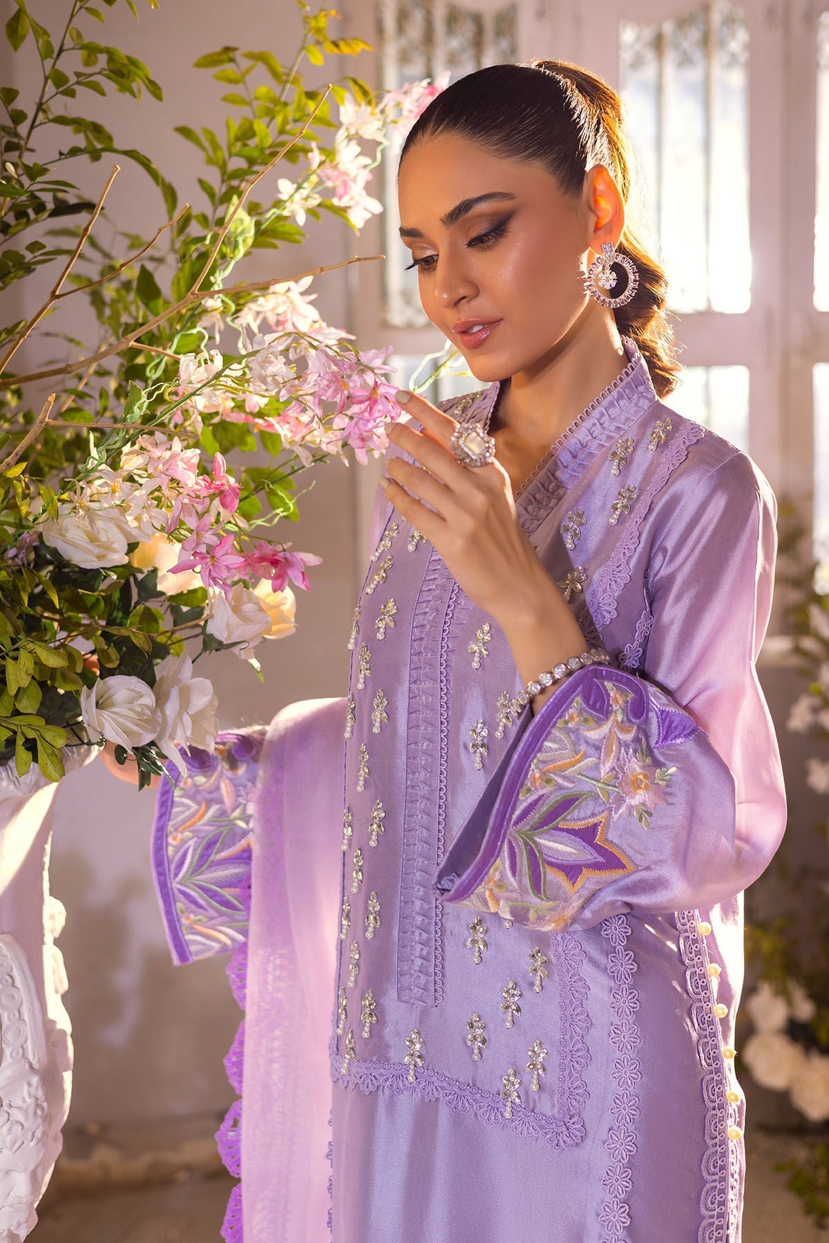 Annus Abrar | Designer Picks 24 | MAMIA LILAC - SHIRT AND PANTS - House Of Hania