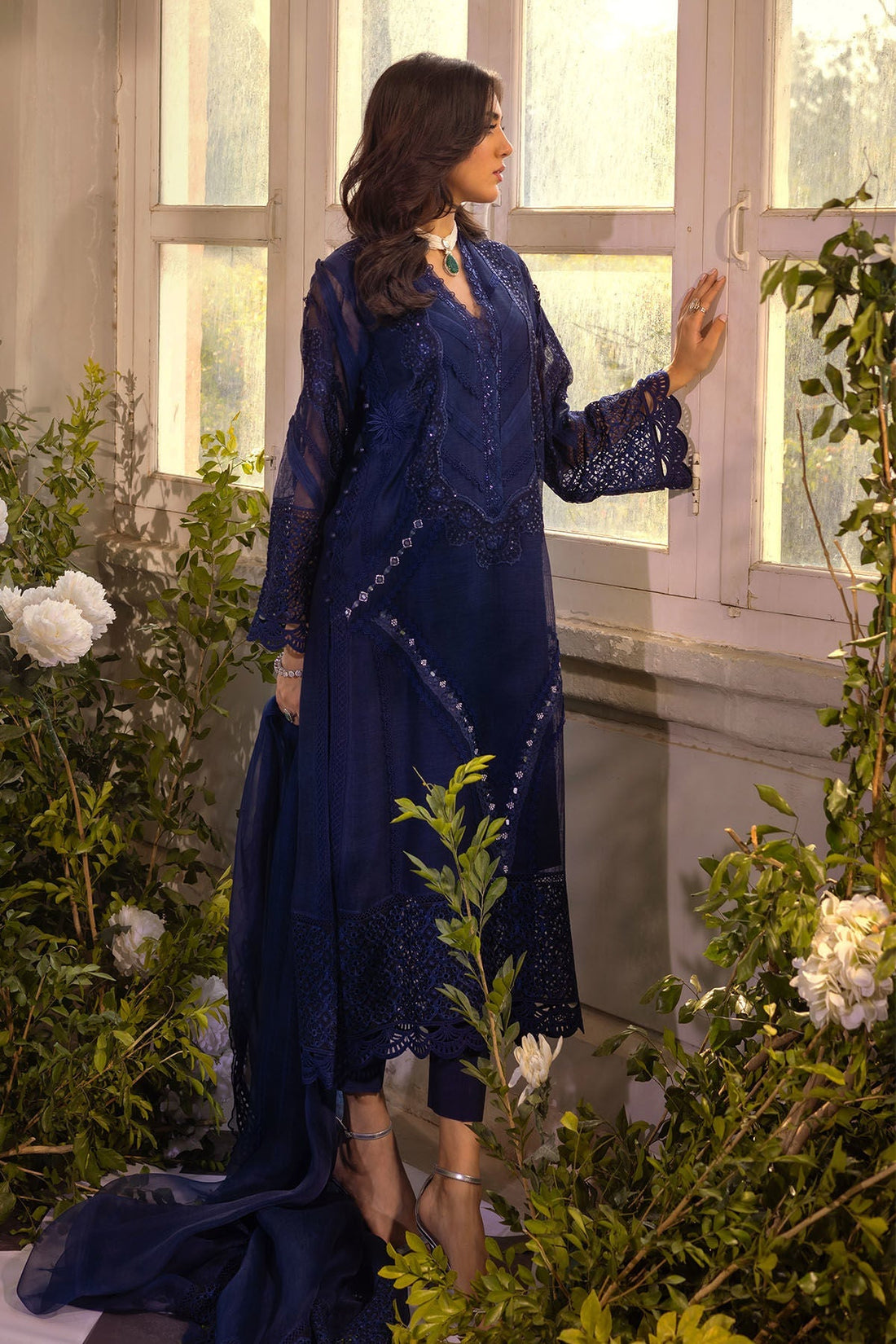Annus Abrar | Designer Picks 24 | MISHKA MIDNIGHT BLUE - SHIRT AND PANTS - House Of Hania
