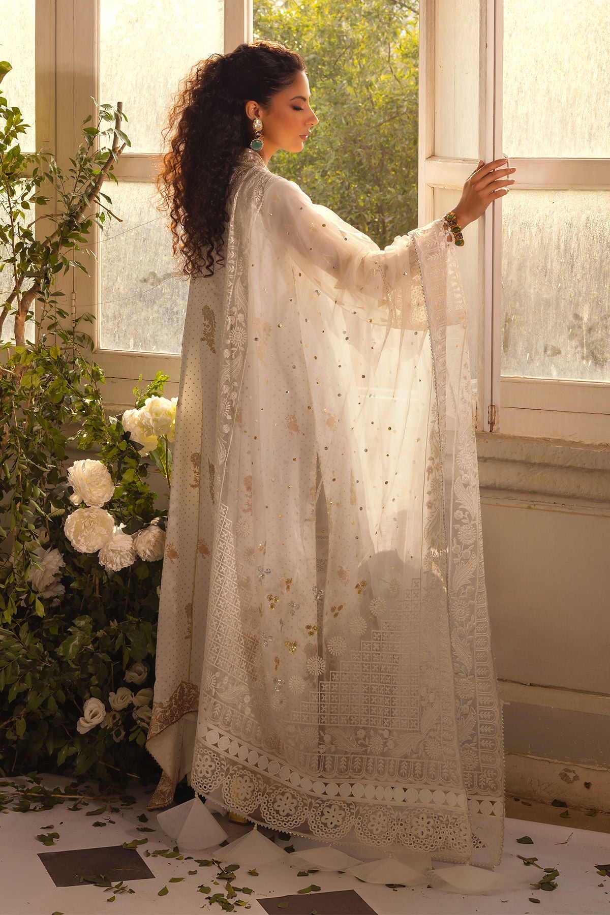 Annus Abrar | Designer Picks 24 | RANO KAFTAN CUT SHIRT - House Of Hania
