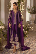 Annus Abrar | Designer Picks 24 | VISAAL AUBERGINE - SHIRT AND DUPATTA - House Of Hania