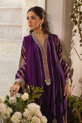 Annus Abrar | Designer Picks 24 | VISAAL AUBERGINE - SHIRT AND DUPATTA - House Of Hania