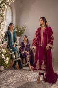 Annus Abrar | Designer Picks 24 | VISAAL CRANBERRY-SHIRT AND DUPATTA - House Of Hania