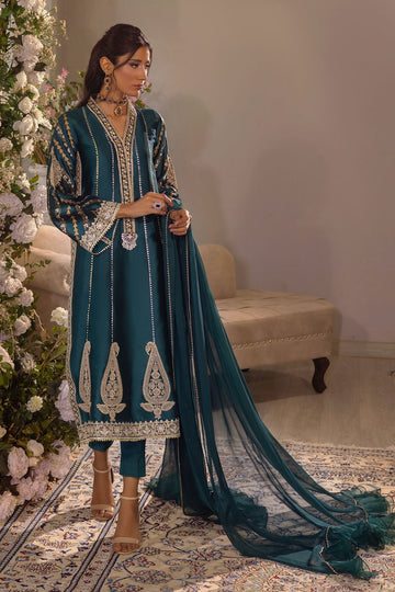 Annus Abrar | Designer Picks 24 | VISAAL EMERALD - SHIRT AND DUPATTA - House Of Hania