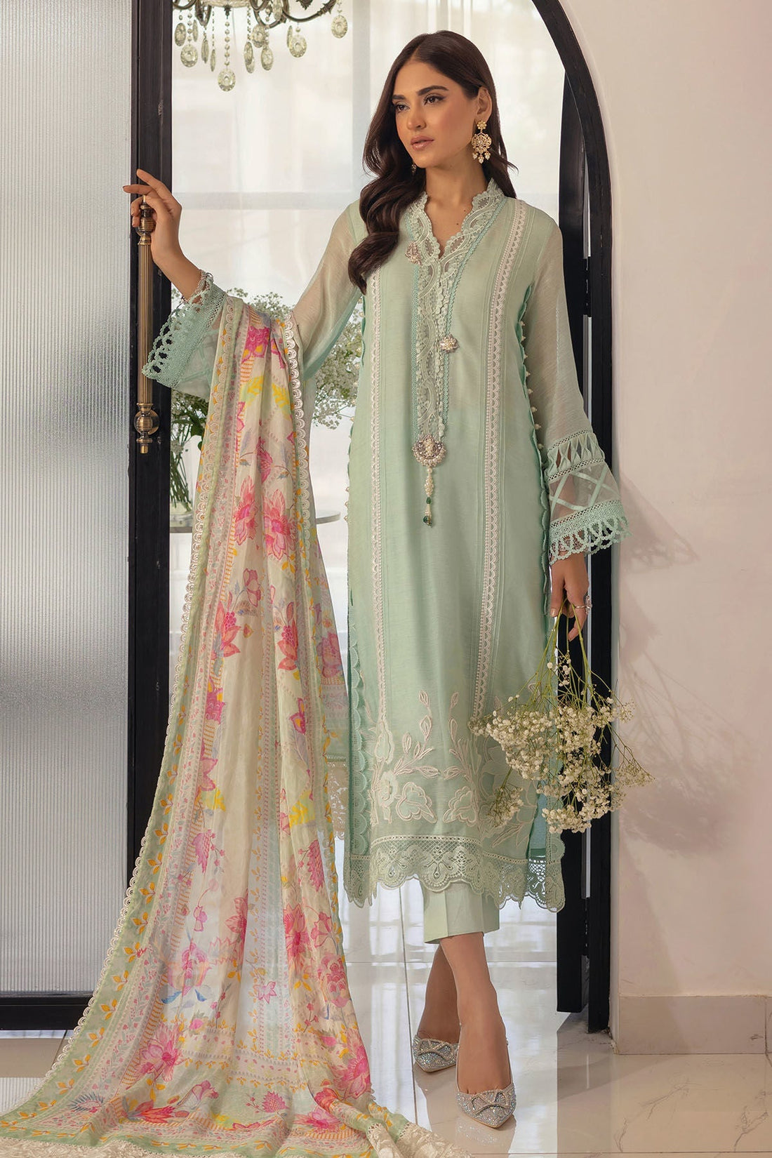 Annus Abrar | Designer Picks 24 | ZIKASHA - SHIRT, PANTS AND DUPATTA - House Of Hania