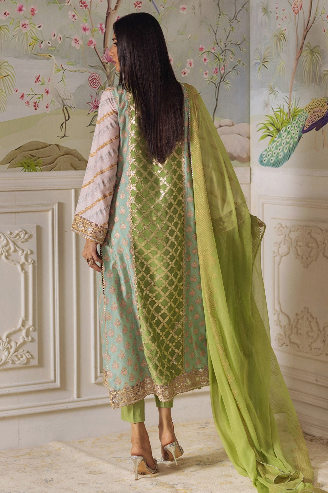 Annus Abrar | Elemental Festive | Nishba (Shirt, Pants and Dupatta) - House Of Hania