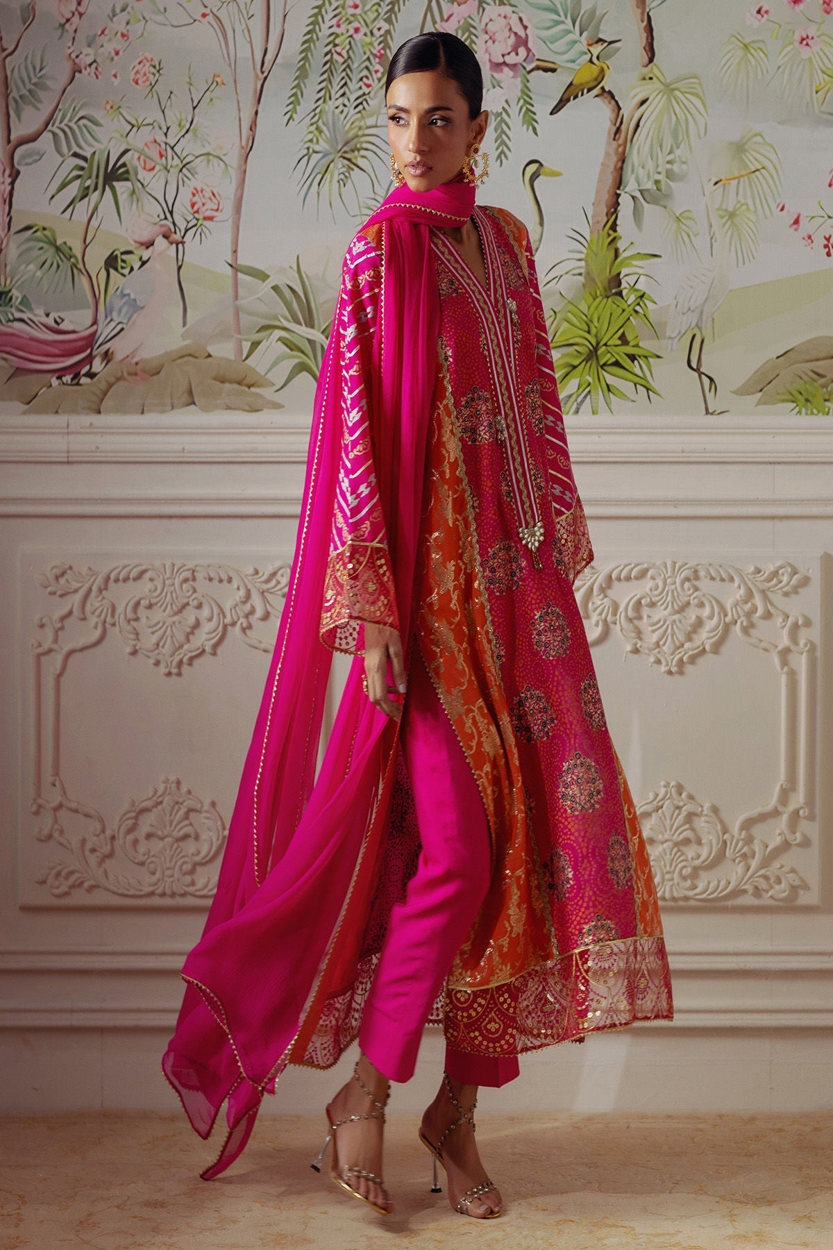 Annus Abrar | Elemental Festive | Rumniya (Shirt, Pants and Dupatta) - House Of Hania