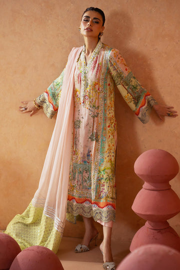 Annus Abrar | Lima Luxe Silk | Eira (Shirt and Pants) - House Of Hania
