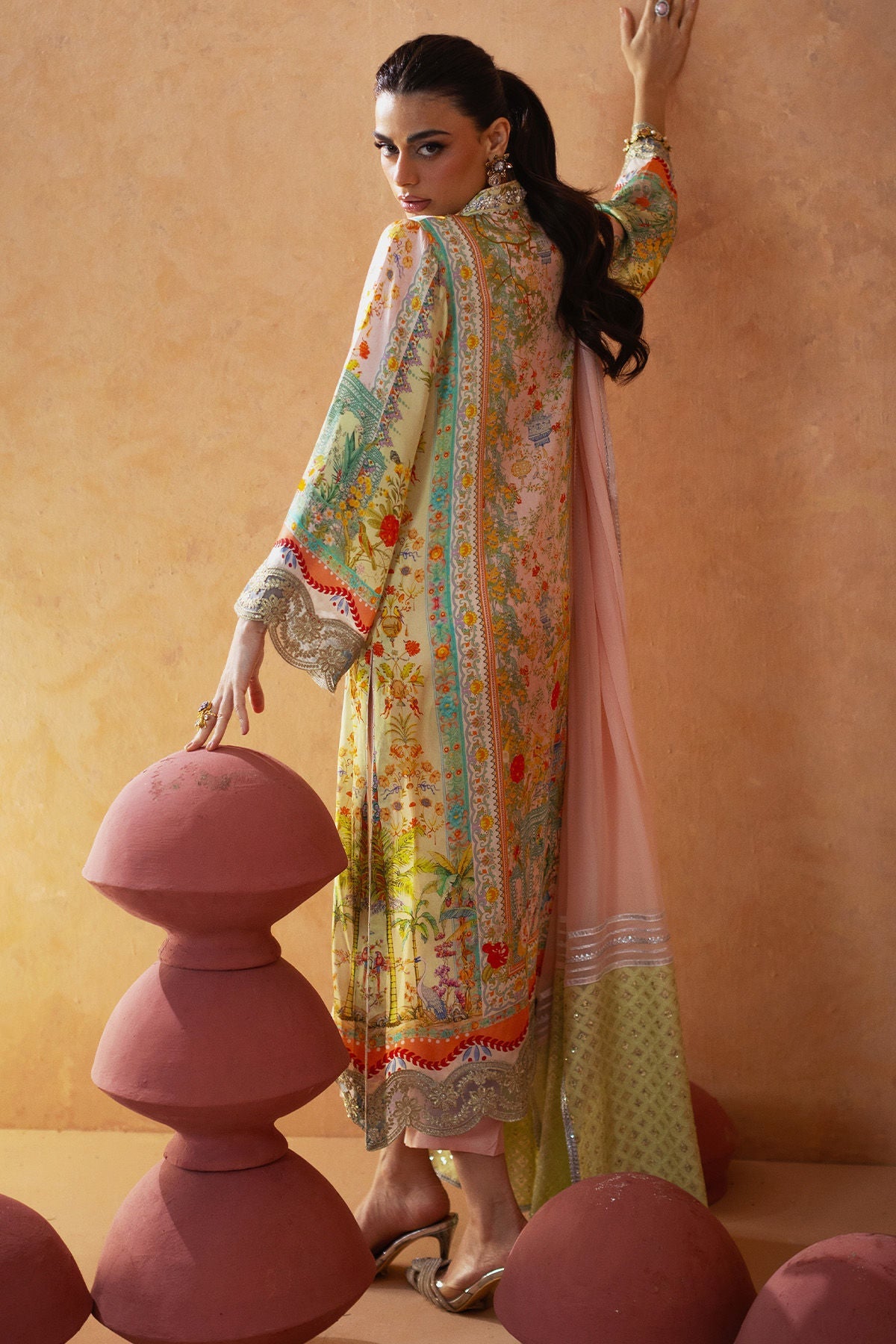 Annus Abrar | Lima Luxe Silk | Eira (Shirt and Pants) - House Of Hania